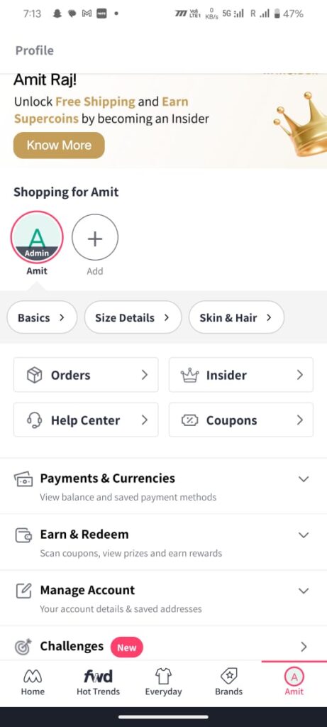 How to transfer Myntra Credit to bank account ?